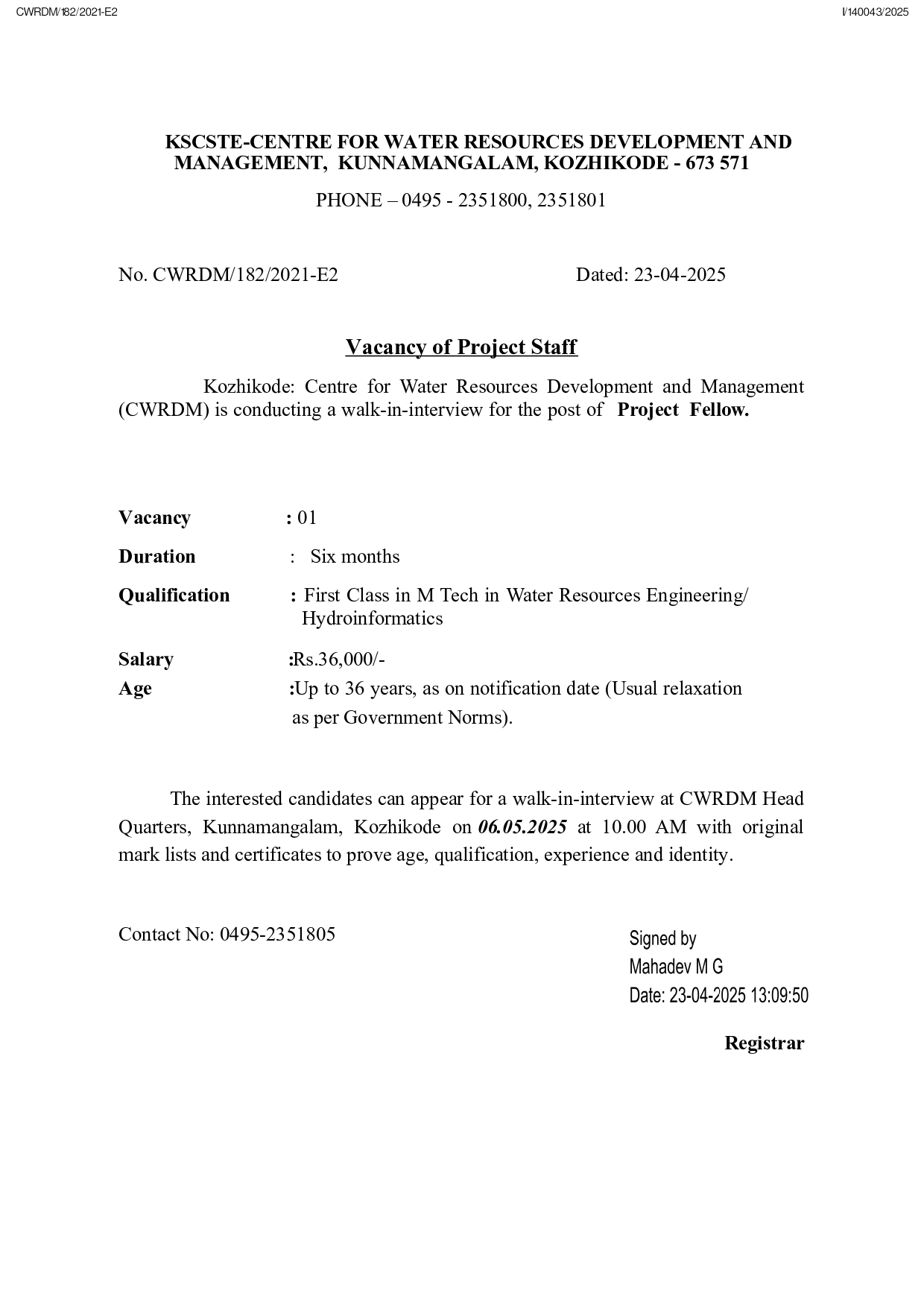 Notification